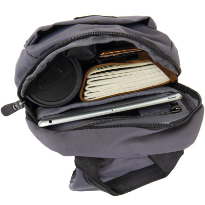 Сумка Vintage Через плечо нейлон Серая (20630) Винница - изображение 2