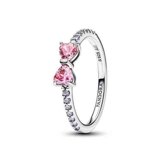 Срібна каблучка Pandora Рожевий бант 193510C01 54 Київ