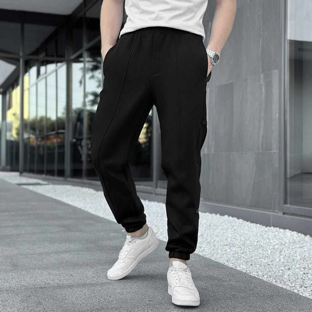 Чоловічі чорні джогери Pobedov Flex Київ - фото 7