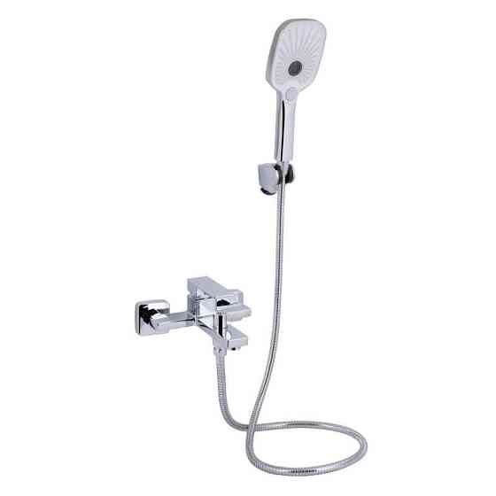 Змішувач для ванни з душовим гарнітуром Qtap Gemini QTGEM259CRM45681 Chrome Харків