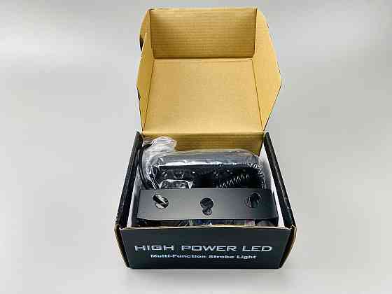 Маячок проблисковий автомобільний S8 стробоскоп мигалка 9-80V 8 led діодів білий спалах (під скло) Мукачево