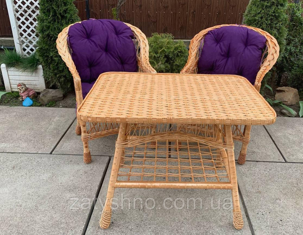 Садовая плетеная мебель с удобными накидками Киев - изображение 3