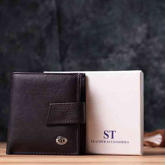 Компактный женский кошелек из натуральной кожи ST Leather 22855 Коричневый Киев