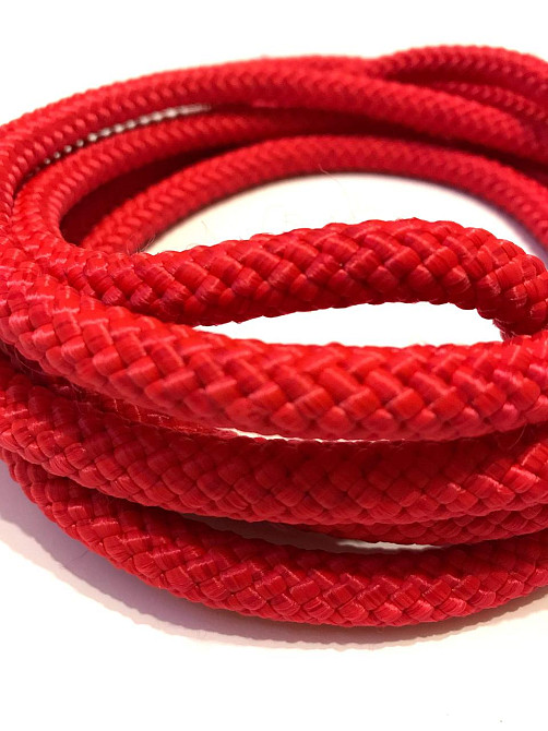 Скакалка гімнастична для гімнастики художньої 3 метри червона 10 мм дитяча спортивна мотузкова Кам'янське - фото 3