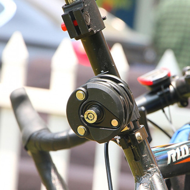 Складаний протиугінний замок для велосипеда Bikight Сталева ланцюг Київ - фото 9