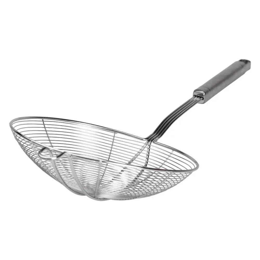 Шумівка з нержавіючої сталі з ручкою Ø 20 см для фритюру HP-19-16-20CM Коломыя - изображение 3