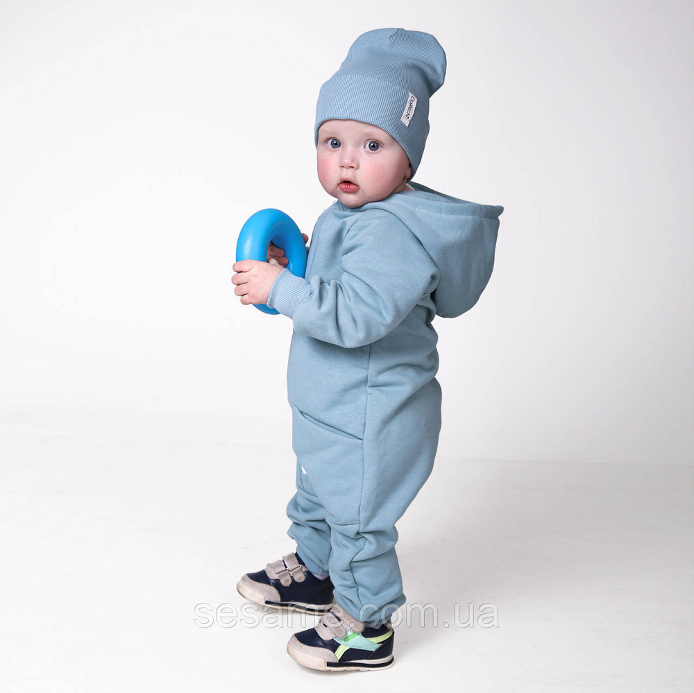 Комбінезон трикотажний ромпер Драйв Синій Харків - фото 1