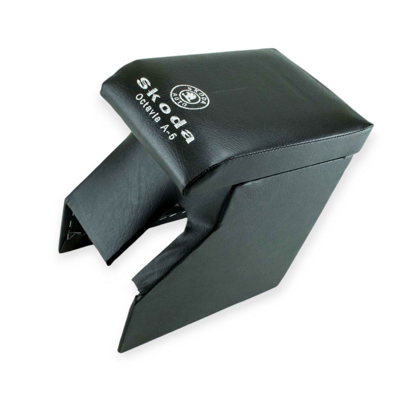 Подлокотник автомобиль Шкода octavia a-5 черный с вышивкой (кожзам) Мукачево - изображение 1