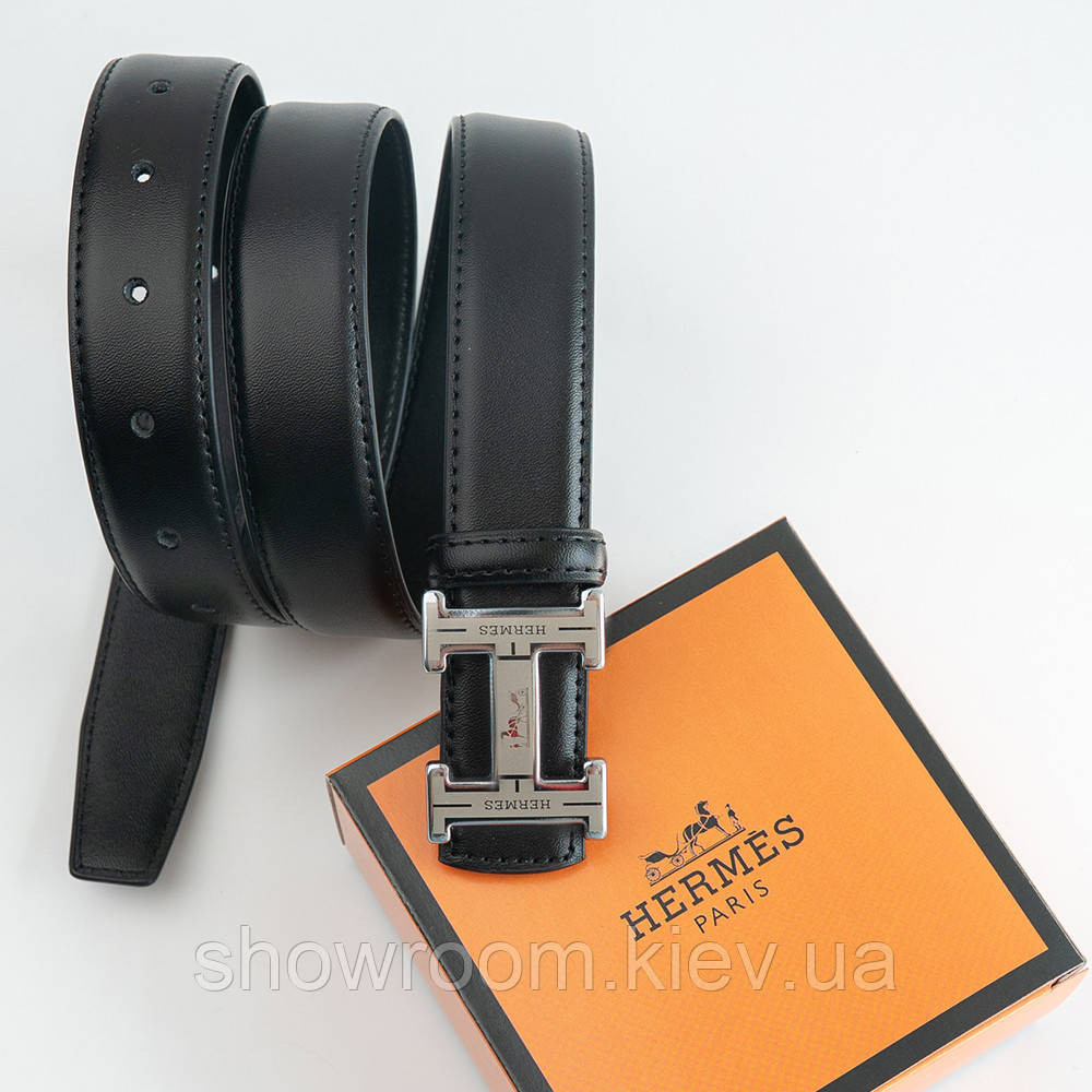 Шкіряний брендовий ремінь Hermes Гермес (281-2) Київ - фото 1