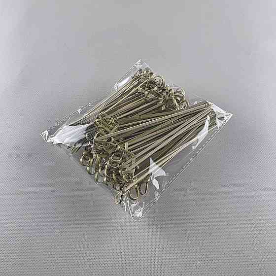 Бамбуковые деревянные шпажки с узелком 12см,100 шт (1 пачка) Харьков