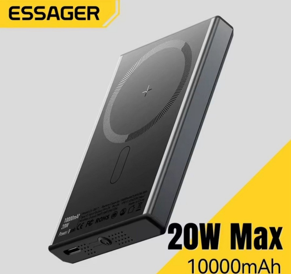 Повербанк Essager MagSafe 20W/Вт 10000 mAh/мАгод wireless безпровідний. Харків - фото 8