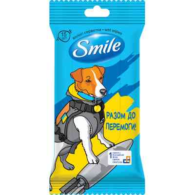 Вологі серветки Smile Разом до Перемоги 15 шт. (4823071656381) Вінниця