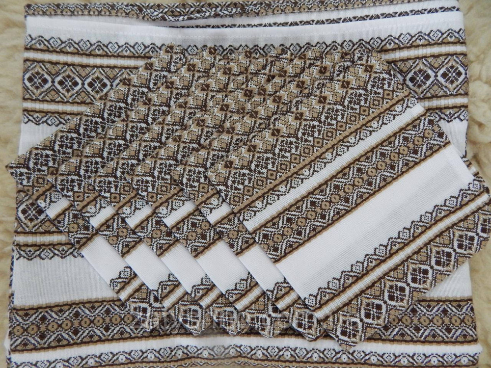 Скатерть и салфетки кофейные на большой стол Киев - изображение 2