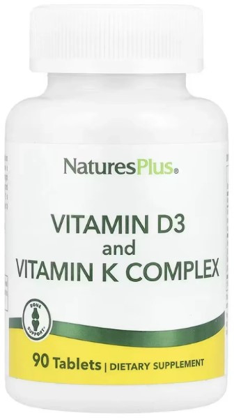 Витамин Д3 К2 Nature's Plus Vit D3 K2 2500 IU/120 mcg 90 tabs Киев - изображение 1
