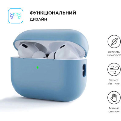 Чехол для наушников Armorstandart Silicone Case для Apple Airpods Pro 2 Light Blue (ARM64535) Винница - изображение 2