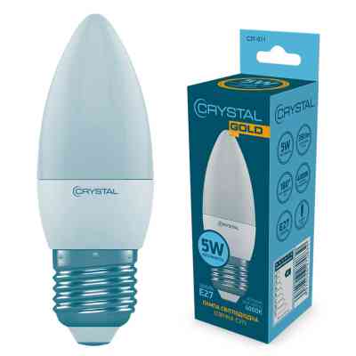 Лампочка CRYSTAL C37 5W PA Е27 4000K (C37-011) Винница