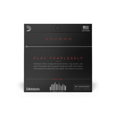 Струни для гітари D'Addario NYXL Light Top / Heavy Bottom (10-52) (NYXL1052) Вінниця - фото 2
