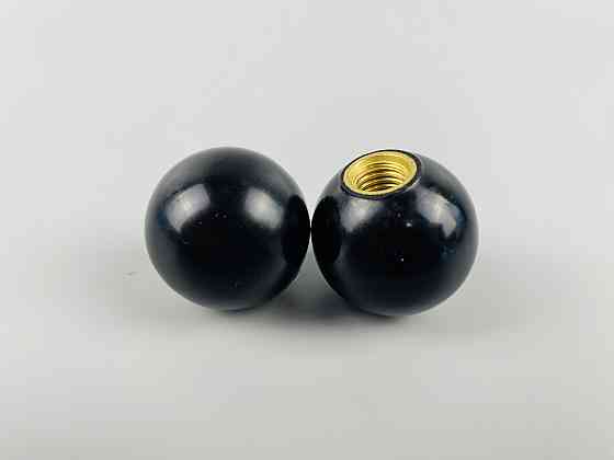 Наконечник важеля універсальний М10, D32 (шар чорний), латунна втулка різь внутрішня М10 Мукачево