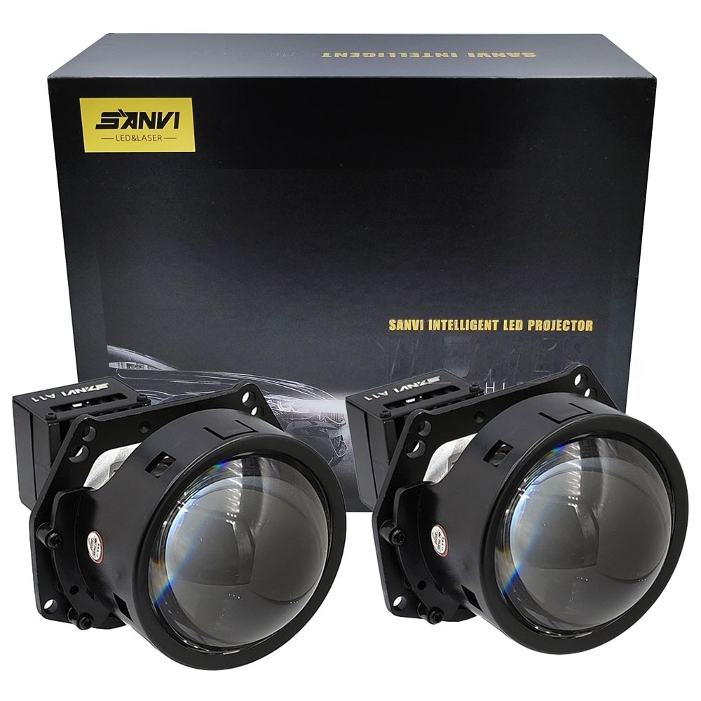 Комплект світлодіодних лінз SANVI Bi-LED A11 5500K 3.0" 72W Харків - фото 1