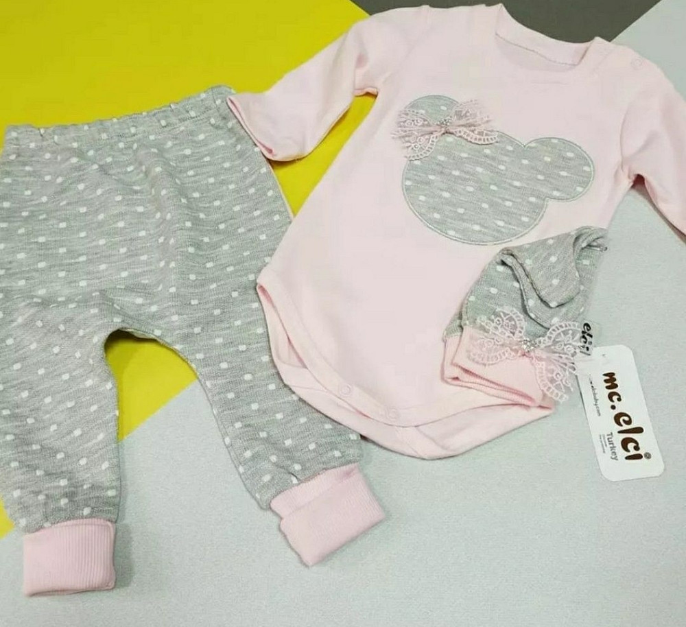 Комплект боді штани та шапочка 3міс Київ - фото 1