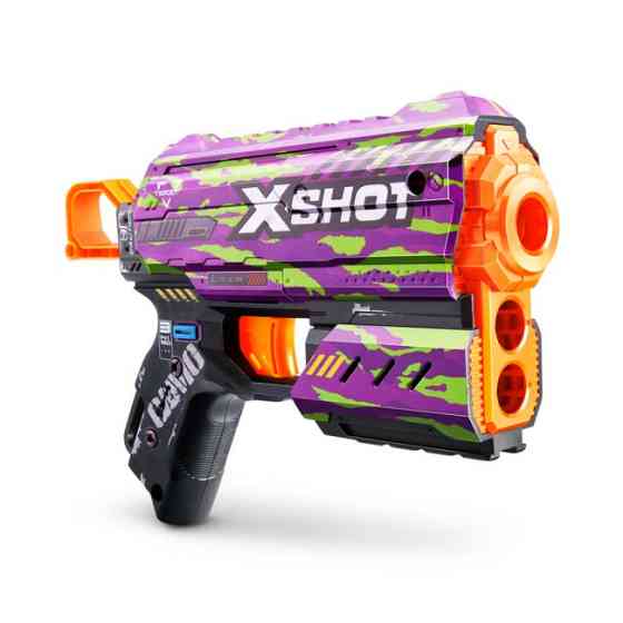 Бластер скорострільний X-Shot Skins Flux Crucifer на 8 патронів Фіолетовий (36516J) Чернигов
