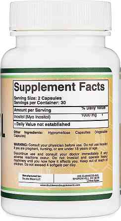 Інозитол Double Wood Supplements Inositol 1000 mg 60 capsules Луцьк