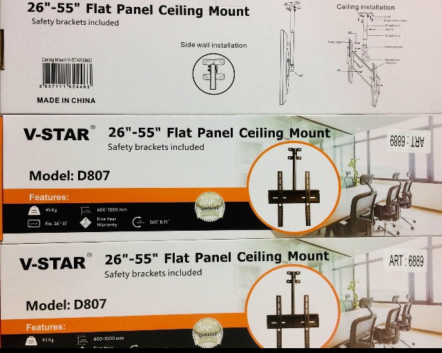 Кріплення для ТВ 807 26-55 стельове ART 6889/D 807 (10 шт./ясть) Одеса - фото 2