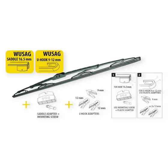 Щітка oximo каркасна 600мм для вантажівок, автобусів під гвинт 16,5мм, гак 9,12мм двірника Мукачево