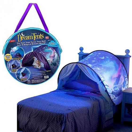 Детская палатка-тент для кровати Dream Tents с дугами, для сна, игр и сказочной атмосферы в комнате Киев