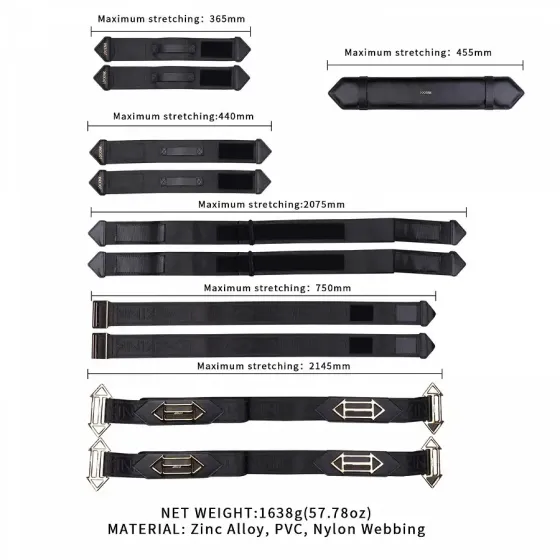 Фіксатори рук і ніг для ліжка LOCKINK BDSM Adjustable Bed Restraint Kit Львів