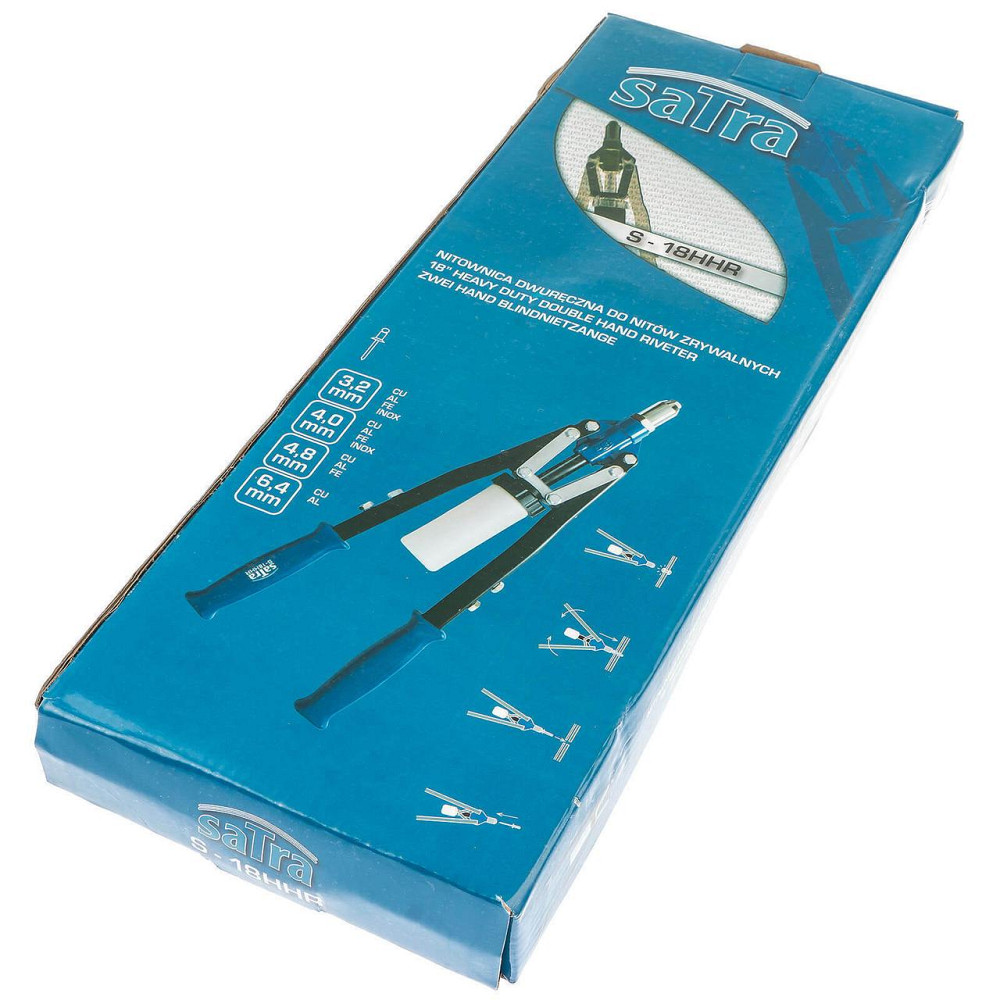 Заклепочник силовий дворучний 3,2-6,4 мм SATRA S-18HHR Чернігів - фото 9