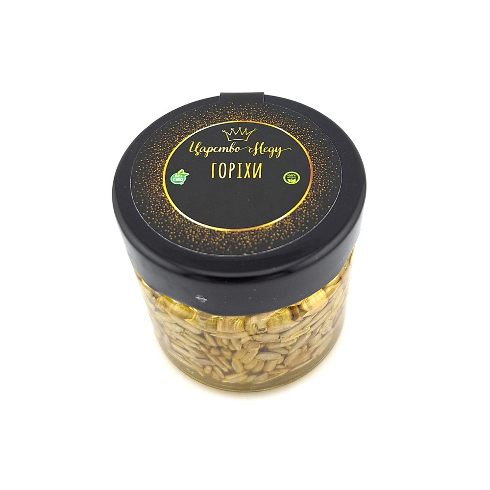 Мед с семечками подсолнечника 130 грамм. Семечки с медом в стеклянной баночке. Одесса - изображение 4