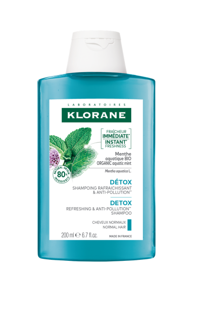 Клоран М'ята шампунь детокс Klorane Shampooing détox à la Menthe aquatique, 200 мл new Дніпро - фото 1