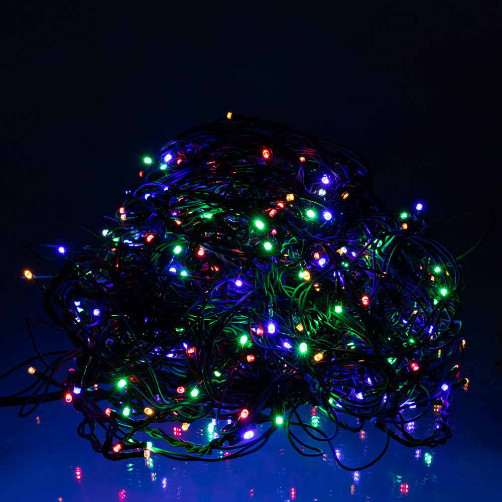 Garlando Новорічна гірлянда вулична Бахрома 36 м 600 LED чорний провід Мультиколор 36МBML Коломия - фото 2