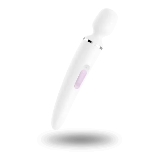 Вібромасажер Satisfyer Wand-er Woman (White/Chrome), водонепроникний, потужний, розмір XXL Львів