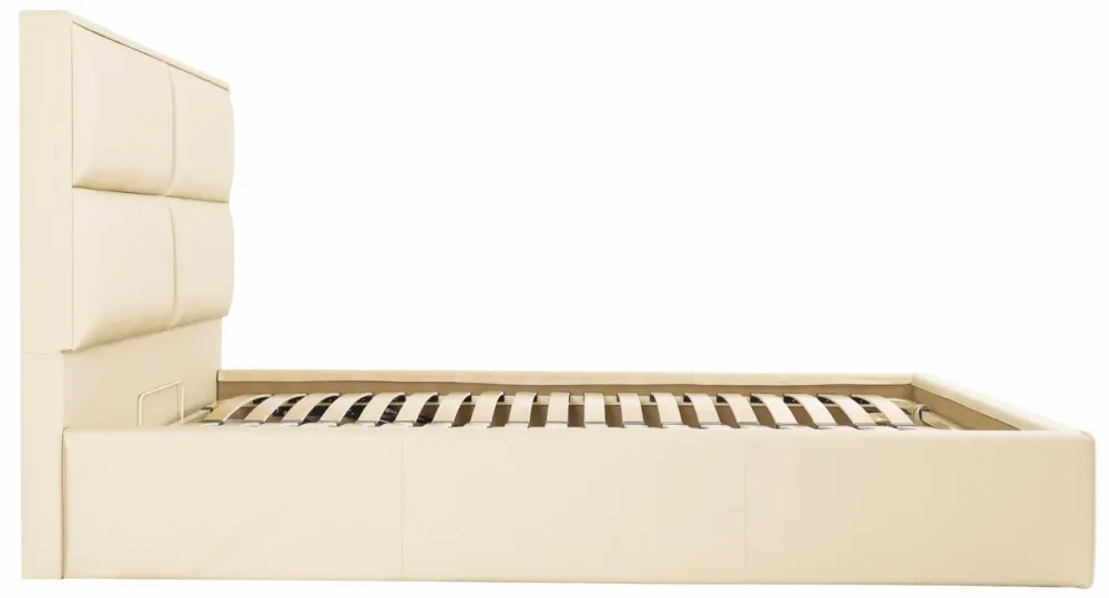 Кровать Двуспальная Sheffield Comfort 160 х 190 см Fly 2207 С подъемным механизмом и нишей для белья Бежевый Киев - изображение 4