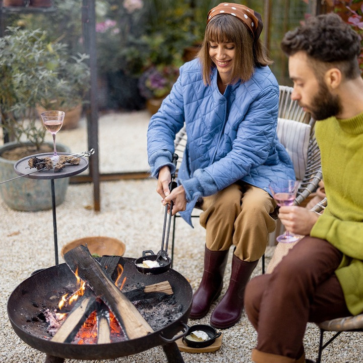 Садовая яма для костра диаметром 60 см с ручками Kaminer (25379) Железо Нововолынск - изображение 9