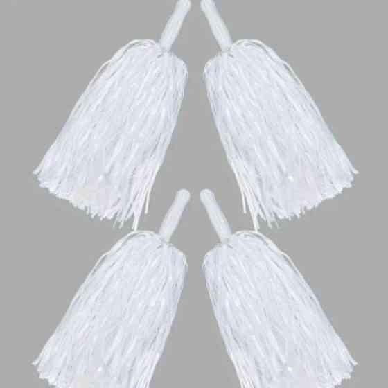 Помпоны для черлидинга белый 2 шт. Киев