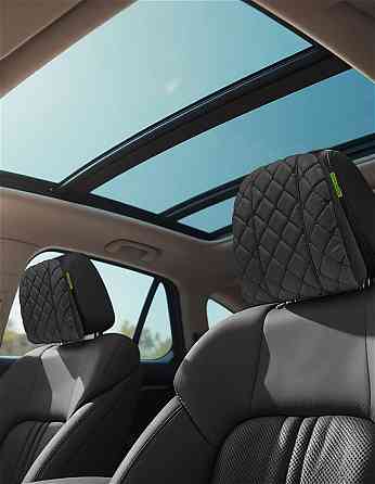 Автомобільний підголівник Comfort Trip AMF 004-3 225х245х60 з екошкіри чорний Дніпро