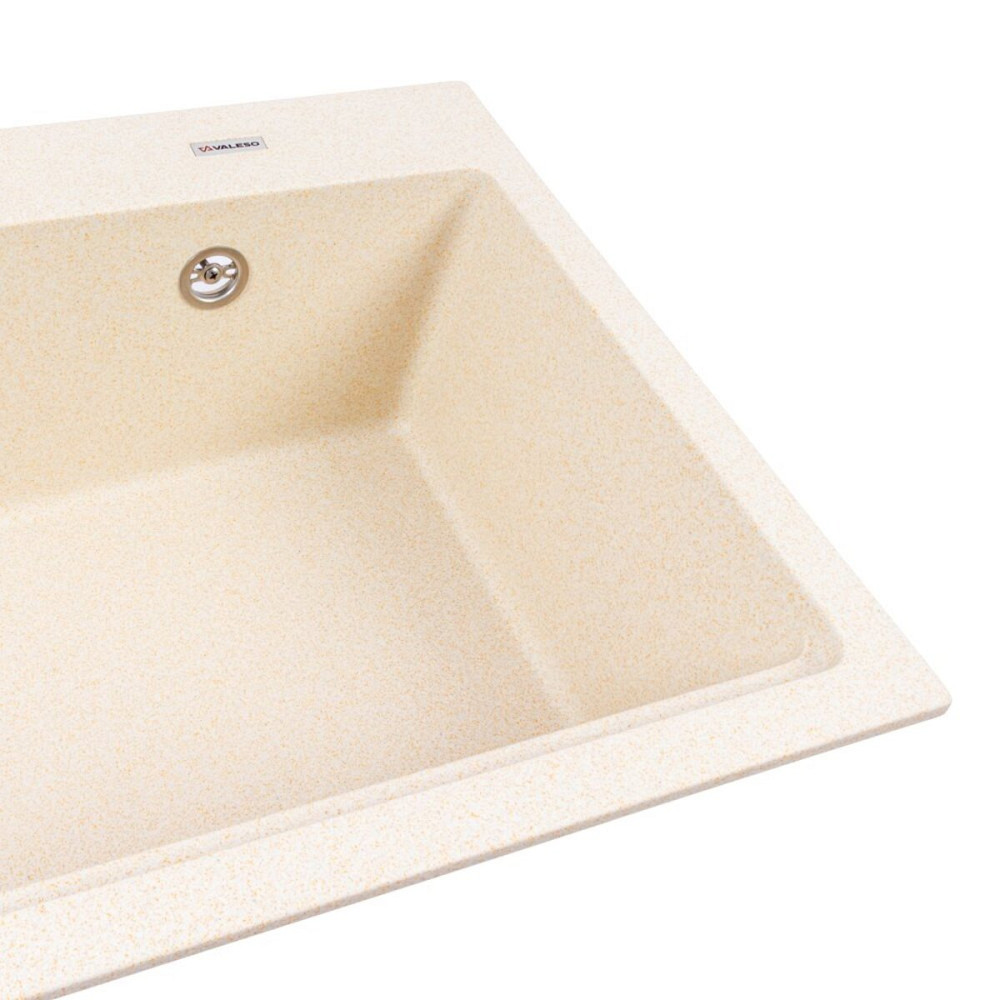 Гранітна мийка для кухні VALESO NIKA 7545 матова Пісок Коломыя - изображение 4