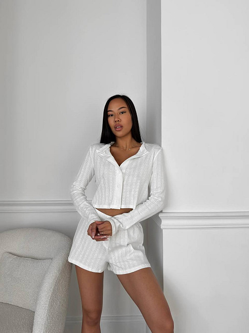 Жіноча стильна доманшя піжама трійка, бавовна 100% Одеса - фото 9