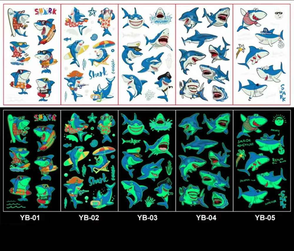 Детские тату переводные,флуоресцентные тату 