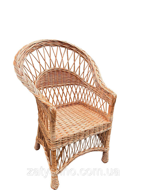 Крісло з лози плетене Київ - фото 5