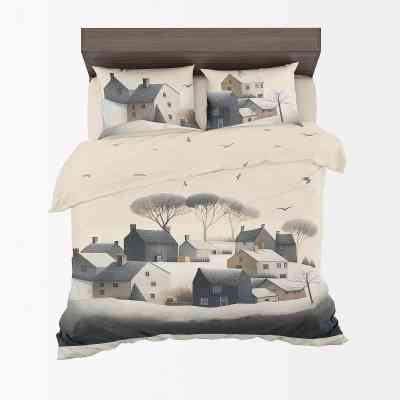 Постільна білизна Home Line Хатки з птахами, бязь, полуторний (184469) Вінниця