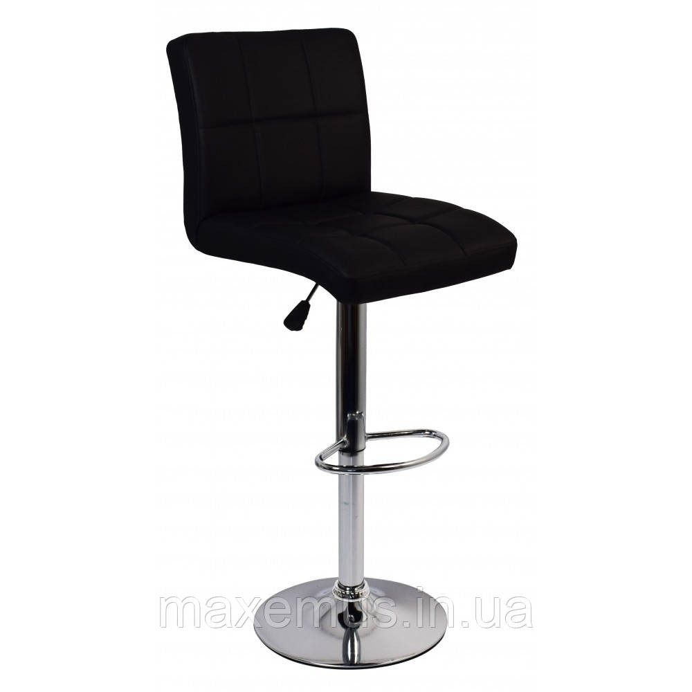 Барний стілець для барної стійки хокер з спинкою на кухню крісло барне Hoker екокожа Bonro BC-0106 ч Львів - фото 8