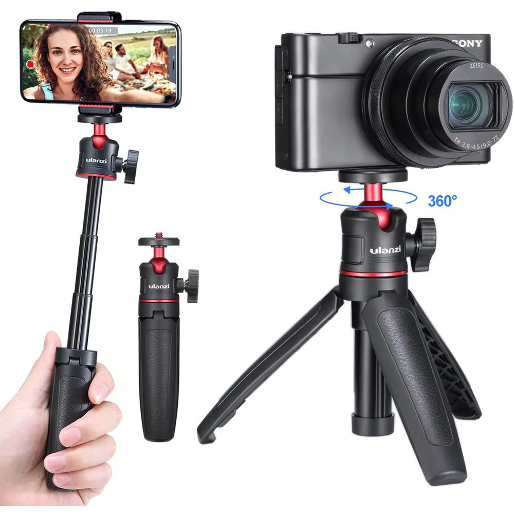 Штатив Ulanzi Vijim Mini Portable and Adjustable Desktop Tripod Black(UV-1601 MT-08) Київ - фото 9