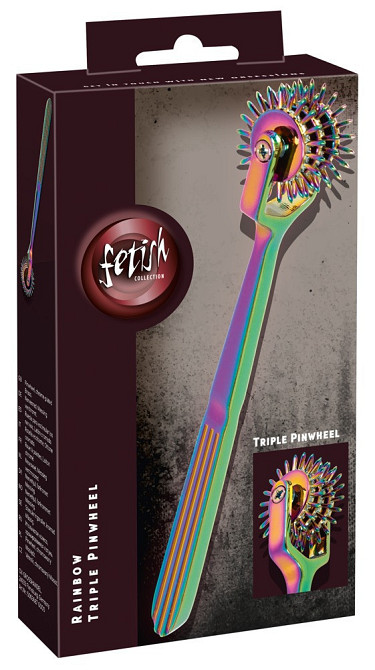 Колесо Вартенберга - Fetish Collection Rainbow Triple Pinwheel Sex Aura Київ - фото 1
