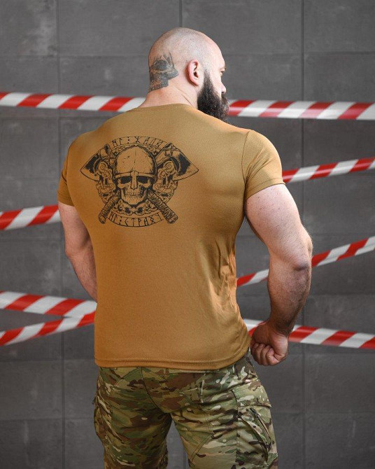 Тактична потовідвідна футболка SABUR ВІКІНГ КАЙОТ ВТ6793 Одеса - фото 3