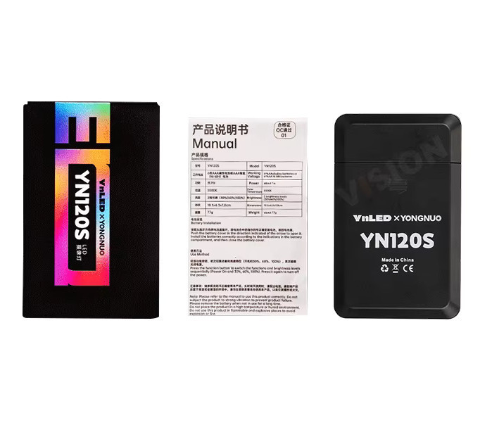 Відеосвітло портативне на батарейках Bi-Color CRI 95+ 5500K Yongnuo YN120S Київ - фото 5