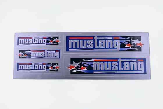 Наклейки   (набор) MUSTANG   (48х16см, серые) Мукачево